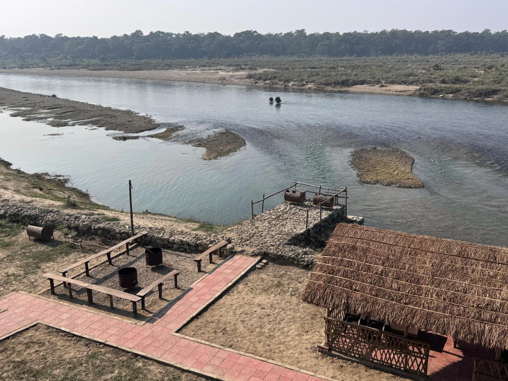 Jungle Wildlife Camp Hotel Sauraha Kültér fotó